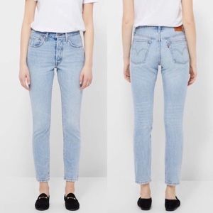 Levi 501 High-rise Skinny Jeans in “Lovefool” wash